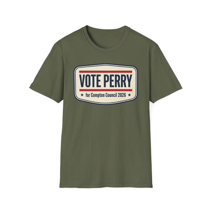 Vote Perry Campaign T-Shirt — "Vote Perry for Compton Council 2026"