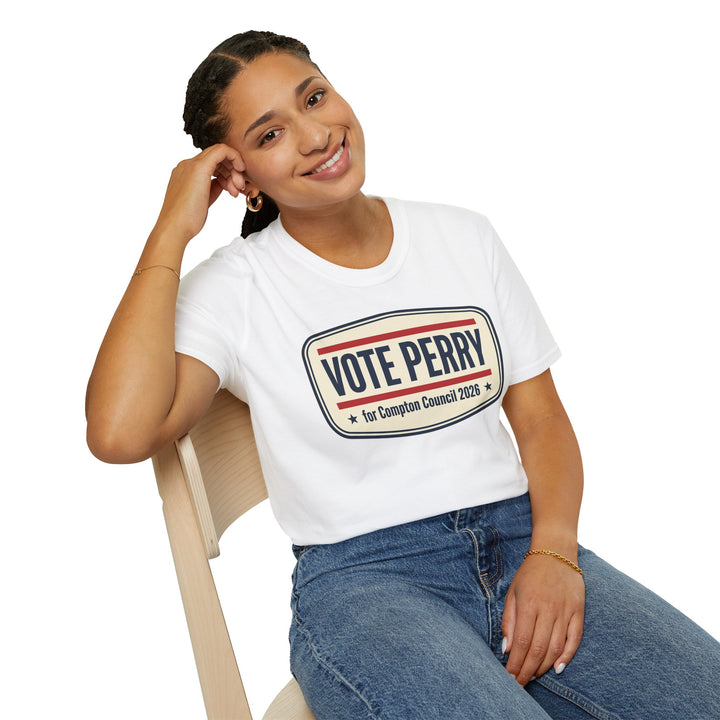 Vote Perry Campaign T-Shirt — "Vote Perry for Compton Council 2026"