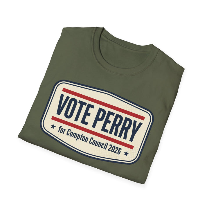 Vote Perry Campaign T-Shirt — "Vote Perry for Compton Council 2026"