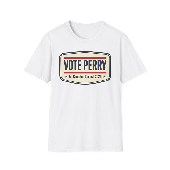 Vote Perry Campaign T-Shirt — "Vote Perry for Compton Council 2026"