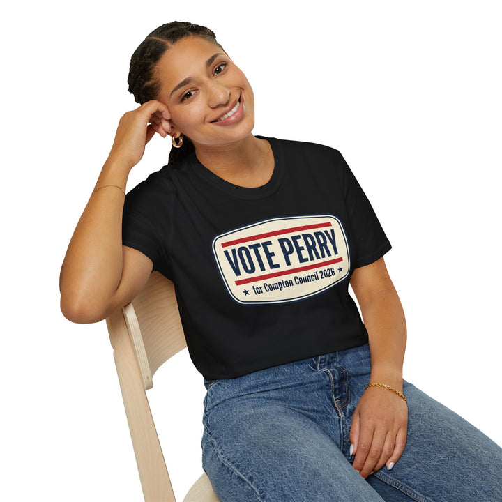 Vote Perry Campaign T-Shirt — "Vote Perry for Compton Council 2026"